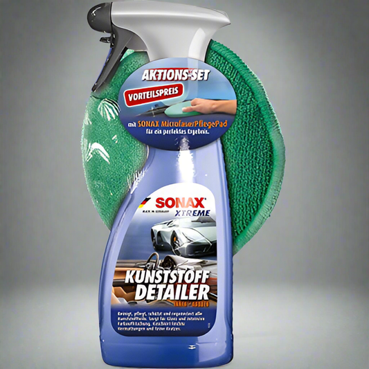 Sonax XTREME Kunststoff Detailer 500ml Vorteilsset inkl. Microfaser Pad